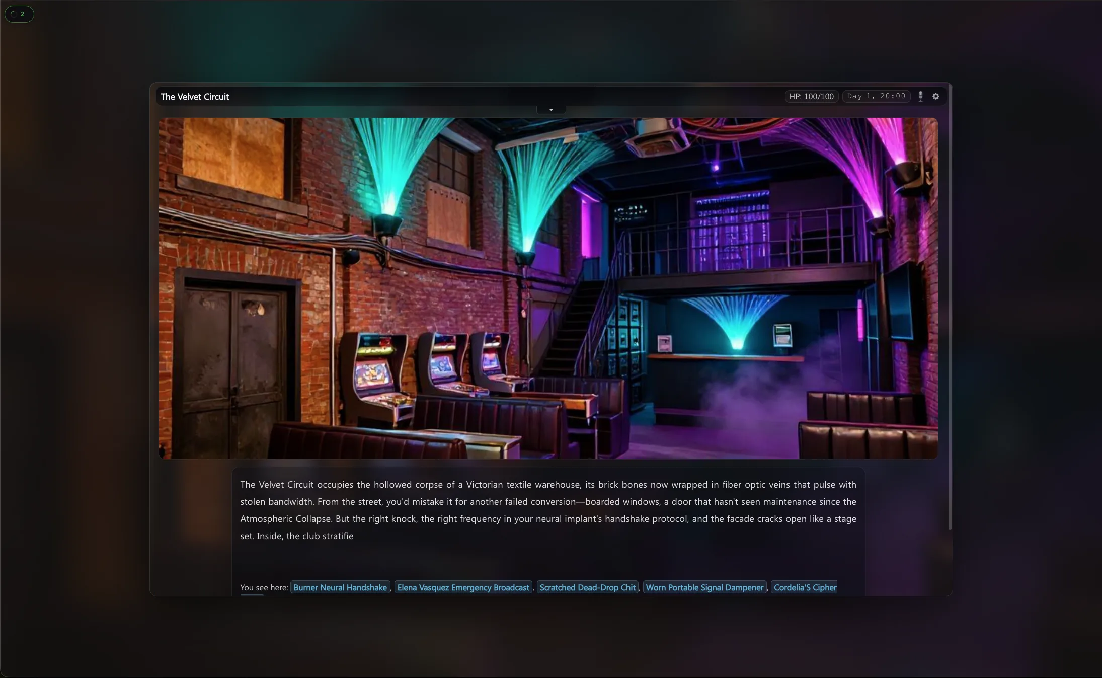 Synthasia cyberpunk location